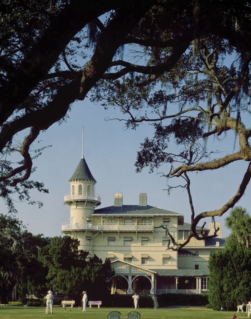 jekyll island, georgia, usa, clubhouse, golf course, building, historic, historical, architecture, trees, nature, summer, people, game, croquet, outside, jekyll island, jekyll island, jekyll island, jekyll island, jekyll island, croquet